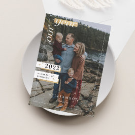 Cartão De Festividades Ano em Revisão Fotografias da Família Ano Cheio Me