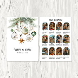 Cartão De Festividades Ano Neutro de Ornamento por Aquarela no Feriado de