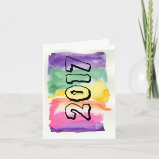 Cartão De Festividades Ano Novo 2017