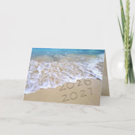 Cartão De Festividades Ano Novo 2027 Ocean Beach