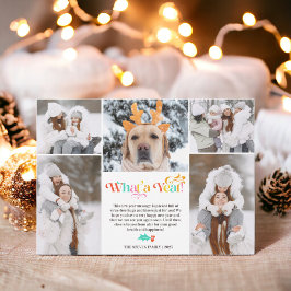 Cartão De Festividades Ano Novo Brilhante na revisão 5 grade de colagem d