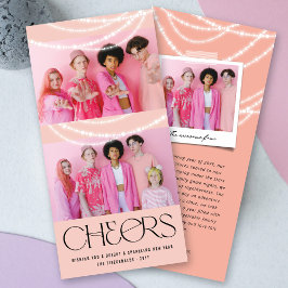 Cartão De Festividades Ano Novo Cheios de Luz Espumante Foto Na moda