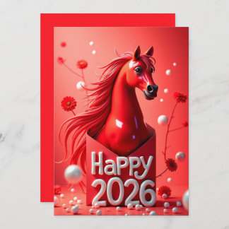 Cartão De Festividades Ano novo chinês 2026