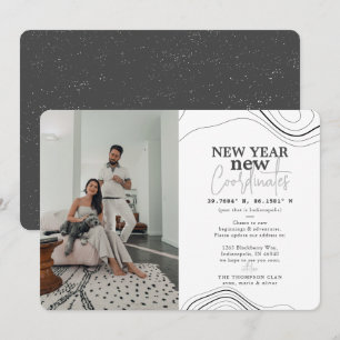 Cartão De Festividades Ano Novo coordena o lançamento de movimento fotogr