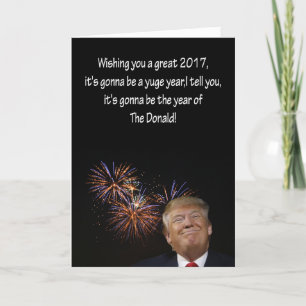 Cartão De Festividades Ano novo de Donald J. Trump