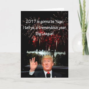 Cartão De Festividades Ano novo de Donald J. Trump