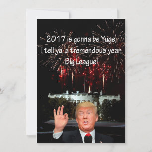 Cartão De Festividades Ano novo de Donald J. Trump