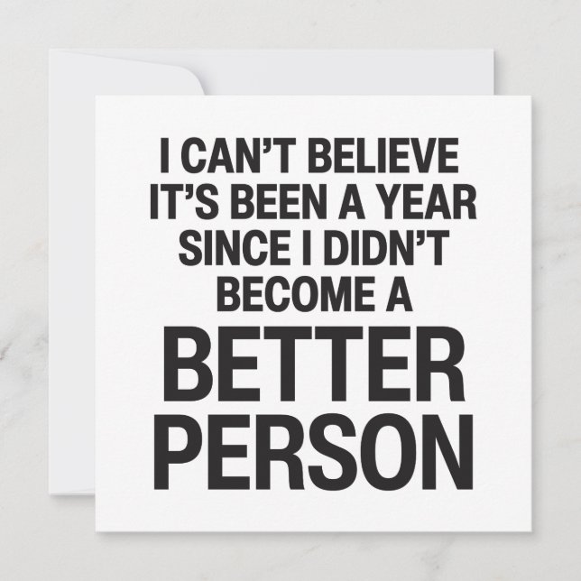 Cartão De Festividades Ano Novo Engraçado (Frente)