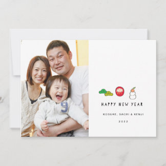 Cartão De Festividades Ano Novo Japonês