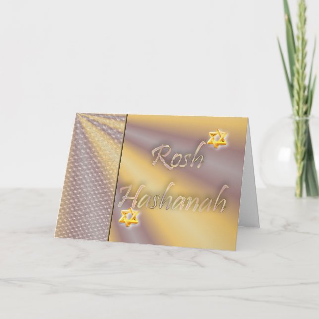 Cartão De Festividades Ano novo judaico de Rosh Hashanah (Frente)