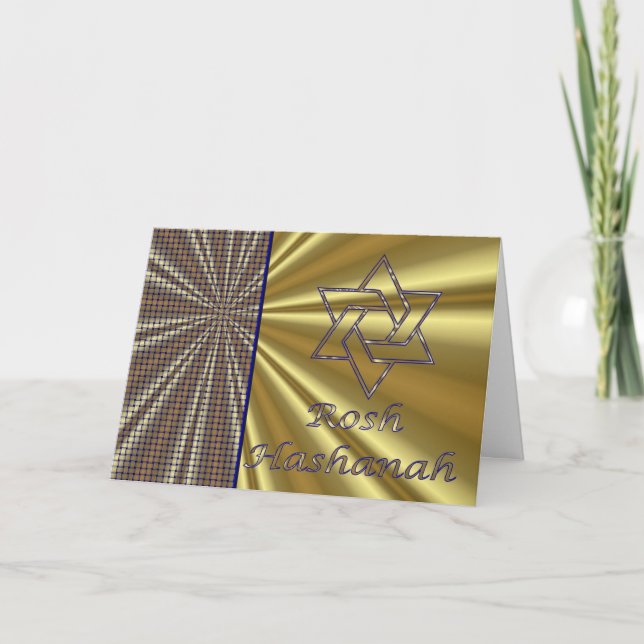 Cartão De Festividades Ano novo judaico de Rosh Hashanah (Frente)