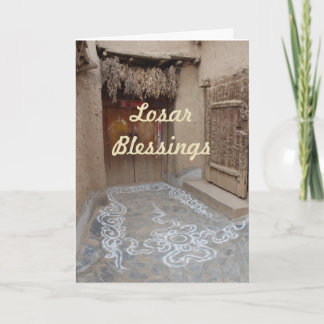 Cartão De Festividades Ano novo tibetano de Losar