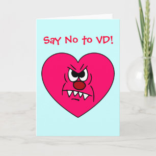 Cartão De Festividades Anti-VD: Odeio Dia de os namorados Enfurecido Card