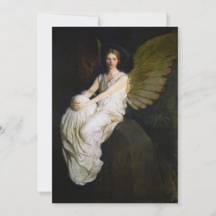 Cartão De Festividades Antiquado Abbott Handerson Thayer Angel Painting