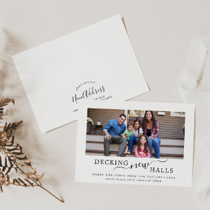 Cartão De Festividades Anunciamento Mínimo em Decking New Halls