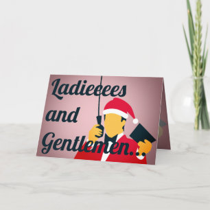 Cartão De Festividades Anunciante de boxe engraçado