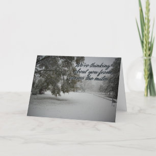 Cartão De Festividades Ao longo dos quilômetros