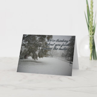 Cartão De Festividades Ao longo dos quilômetros