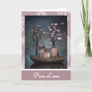 Cartão De Festividades *~* AP51 20 Love Boat Hearts Namorados romântico