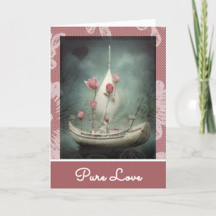 Cartão De Festividades *~* AP51 22 Namorados Romântico de Corações de Can