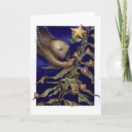 Cartão De Festividades Aparando a Árvore