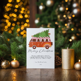 Cartão De Festividades Apartamento Combinado de Natal Retro