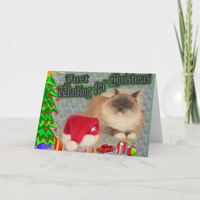 Cartão De Festividades Apenas Natal de espera! (Frente)