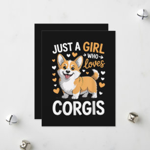 Cartão De Festividades Apenas Uma Garota Que Ama Corgis
