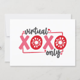 Cartão De Festividades Apenas XOXO Virtual | Namorados de quarentena engr