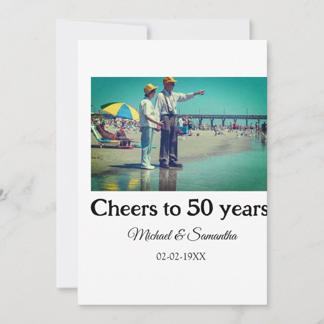 Cartão De Festividades aplausos para o aniversário de 50 anos adicionar n (Frente)