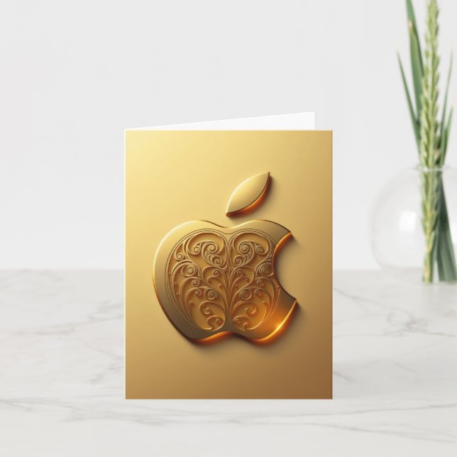 Cartão De Festividades Aplle (Frente)