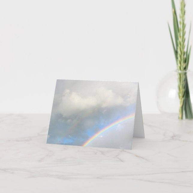 Cartão De Festividades Após a Tempestade Rainbow (Frente)