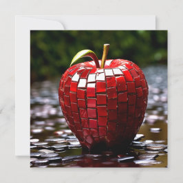 Cartão De Festividades Apple azulejo
