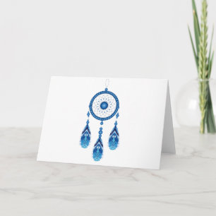 Cartão De Festividades Apreciador de Sonhos Azul