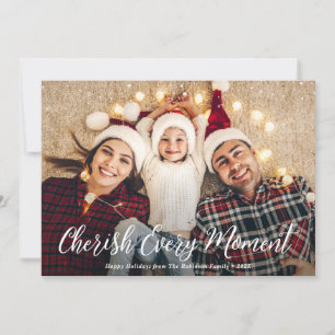 Cartão De Festividades apreciar cada momento natal feliz foto