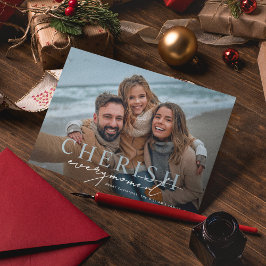 Cartão De Festividades Aprecie Cada Momento Feliz Natal Foto