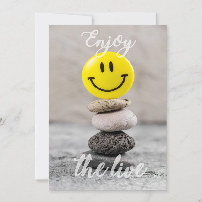 Cartão De Festividades Aproveite a vida! (Frente)