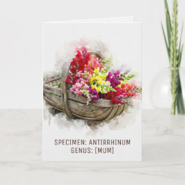Cartão De Festividades Aquarela Blooms | Snapdragon Witty Dia das Mães