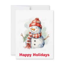 Aquarela Boneco de neve natal clipart , natal 