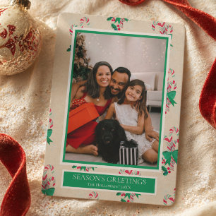 Cartão De Festividades Aquarela Cane de Açúcar Uma Foto
