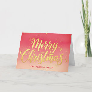 Cartão De Festividades Aquarela Elegante Feliz Natal Artística