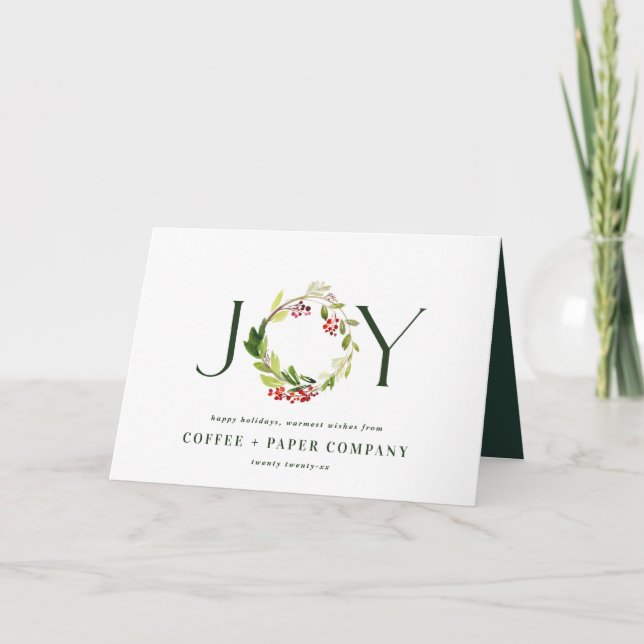 Cartão De Festividades Aquarela tradicional, feriado botânico moderno c (Frente)