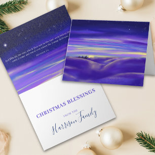 Cartão De Festividades Aquarela Três Reis Personalizada