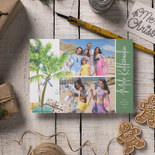 Cartão De Festividades Aquarela Tropical Mele Kalikimaka 2 Foto