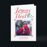 Cartão De Festividades Aquarelle & Calligraphie | Joyeux Noël<br><div class="desc">O l'aquarelle do avec de Carte de Noël e o cano principal do la do à do faite do calligraphie do la e o lugar do une derramam a foto do une</div>