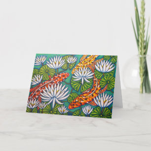 Cartão De Festividades Aquatic Jewels Greeting Card by Lisa Lorenz