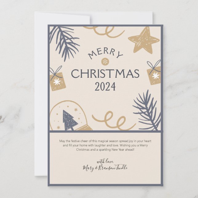 Cartão De Festividades Aquicultura "Feliz Natal 2024" (Frente)