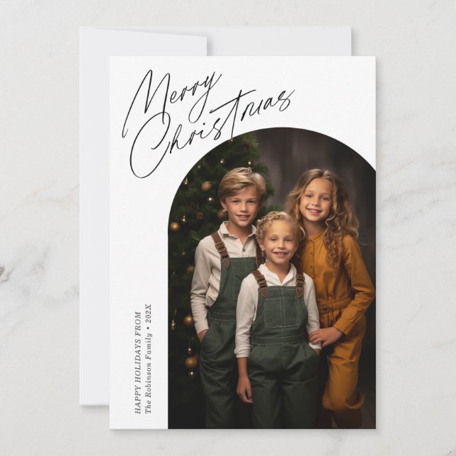 Cartão De Festividades Arca de natal mínima (Frente)