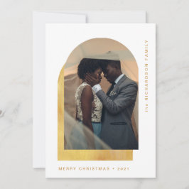 Cartão De Festividades Arca de Natal Simples | Foto em Dois Modernos