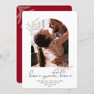 Cartão De Festividades Arca Elegante   HOME SWEET HOME Modern Spruce Holi